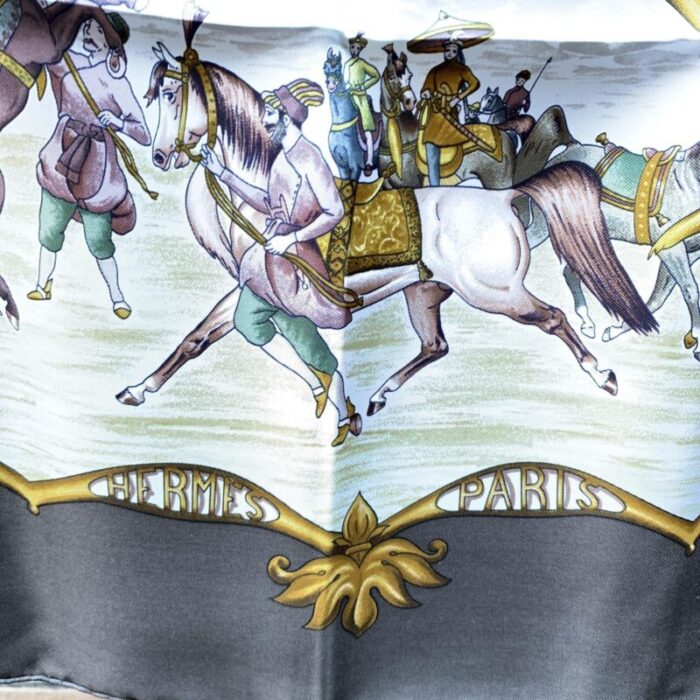 hermes paris silk scarf les chevaux des moghols 1993 de fougerolle 1929