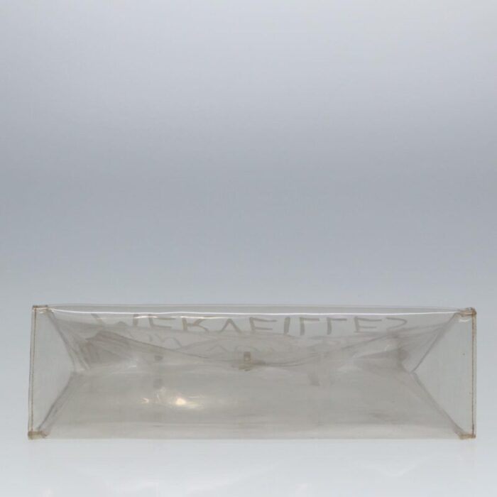 hermes vinyl kelly hand bag vinyl clear auth 79847 8202