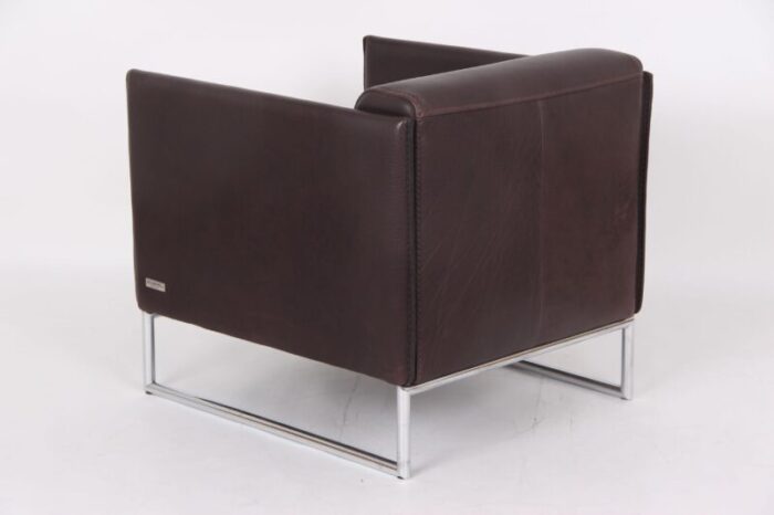 incanto armchair in leather 1990s 7924