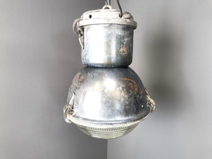 industrial ball lamp with glass 1930s 5178