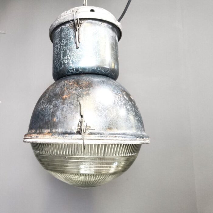 industrial ball lamp with glass 1930s 8617