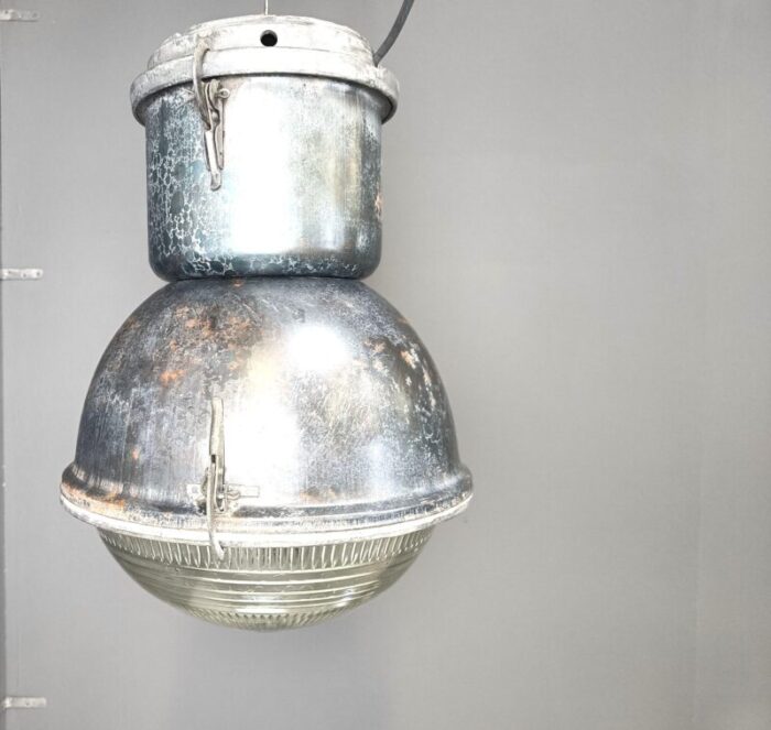 industrial ball lamp with glass 1930s 8756