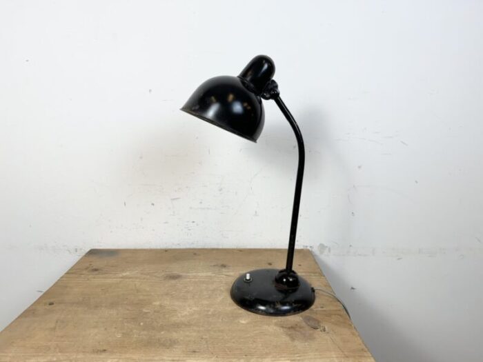 industrial bauhaus black table lamp 1930s 2903