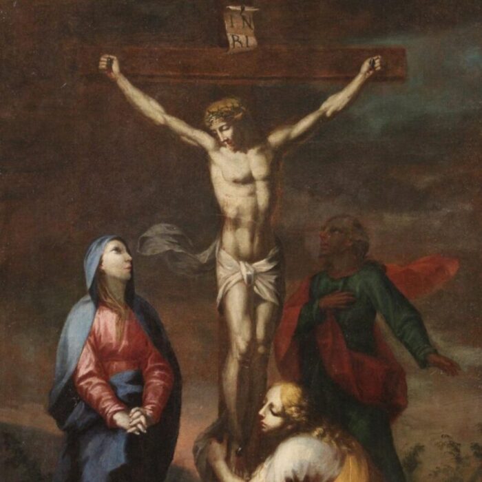 italian artist crucifixion 1740 oil on canvas 0098