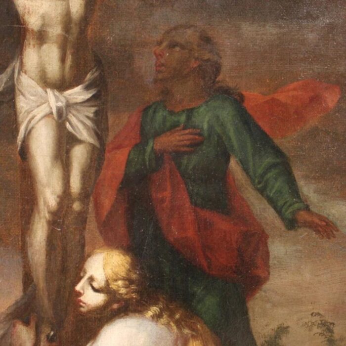 italian artist crucifixion 1740 oil on canvas 4888