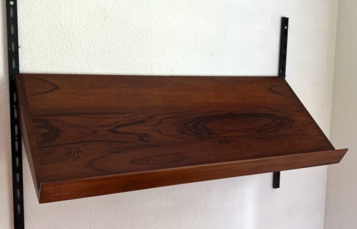 kai kristiansen rosewood magazine shelf by kai kristiansen for fm wall systems 1960s 3932