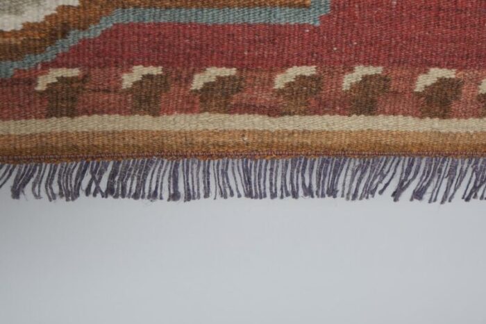 kilim rug with double lion motif 1970s 11