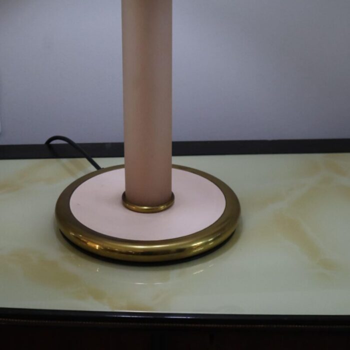 lamp in murano glass with brass structure by f fabbian 1970s 0688