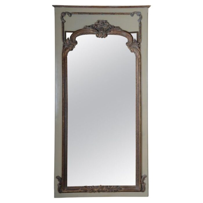 large 20th century classicism full length mirror in beech 1