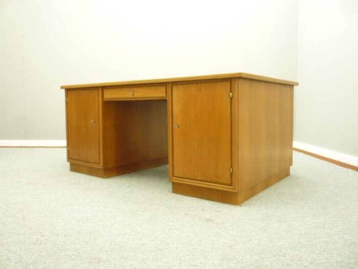 large art deco walnut executive partner desk 1930s 2939