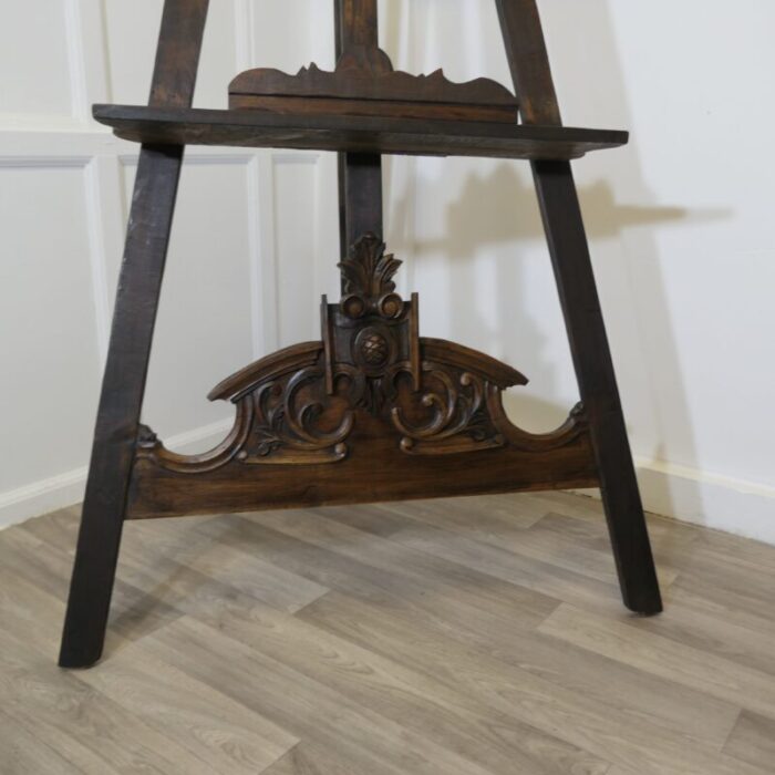 large carved display easel 1890s 1057