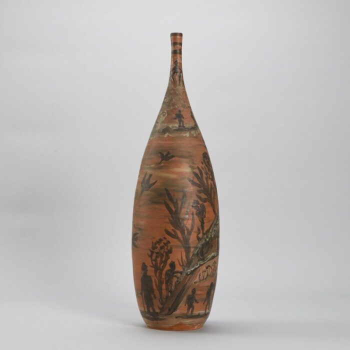 large decorative bottle by jules agard 1960s 3