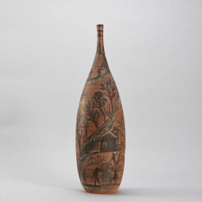 large decorative bottle by jules agard 1960s 8