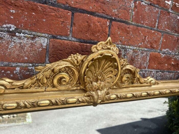 large english 19th century gilt overmantle mirror 8210