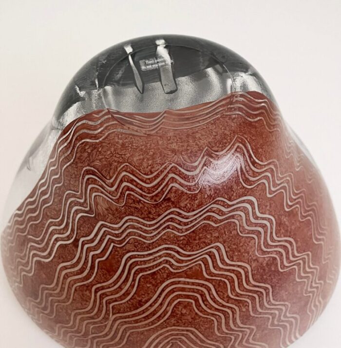 large glass vessel by kosta boda 1990s 6942