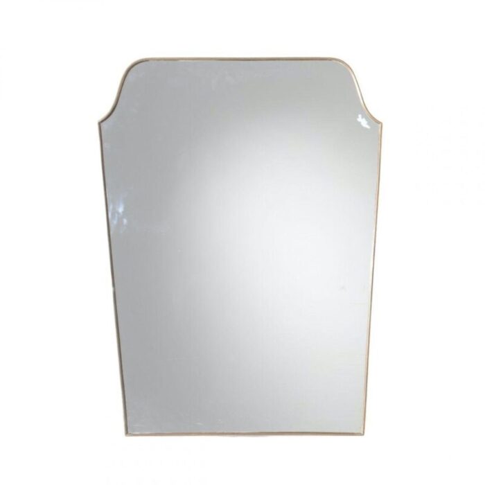 large italian brass framed mirror 1950s 1