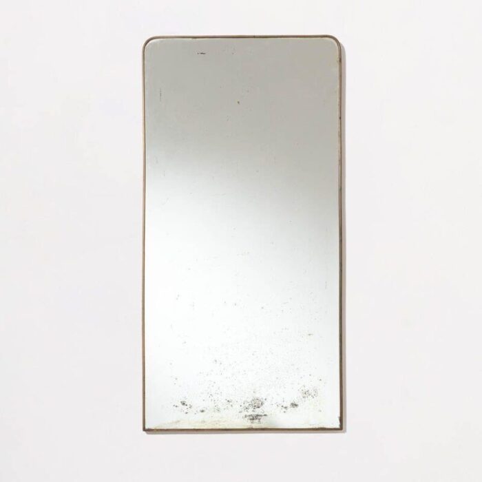 large italian brass framed mirror 1950s 3 1