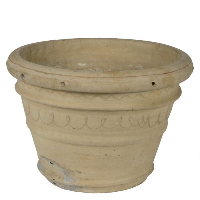 large italian clay garden pot 1950s 1