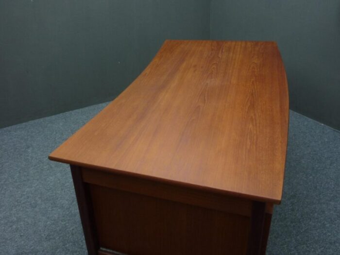 large vintage executive desk in teak 1960s 1373