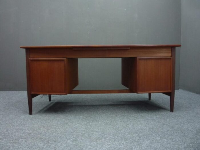 large vintage executive desk in teak 1960s 1751