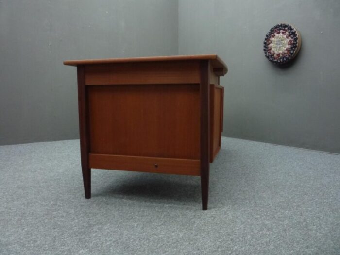 large vintage executive desk in teak 1960s 4322