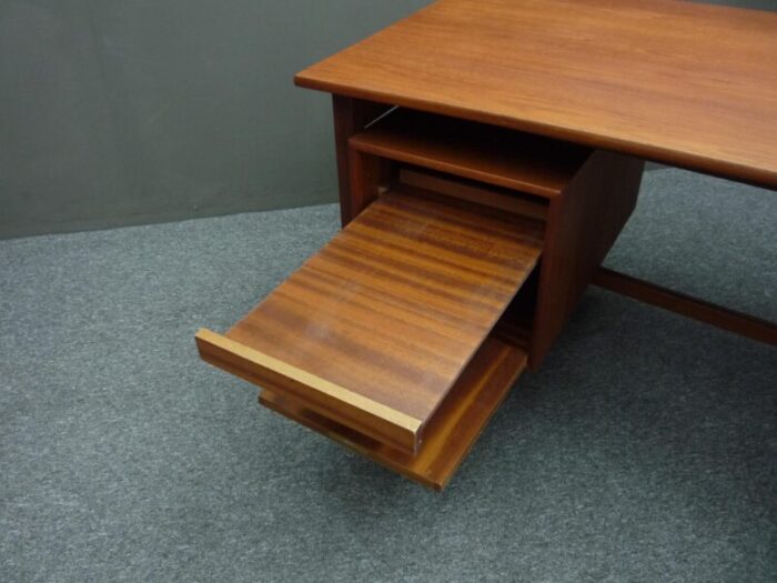 large vintage executive desk in teak 1960s 8438