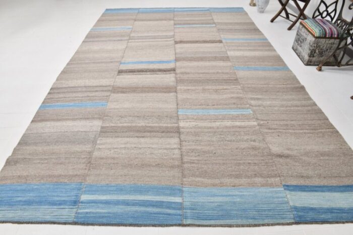 large vintage turkish kilim rug 1962 3