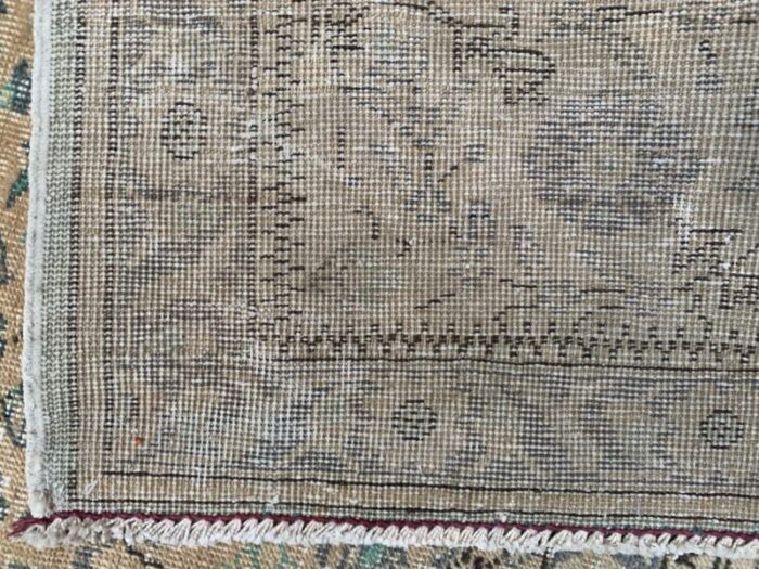 large vintage turkish tribal wool rug 4