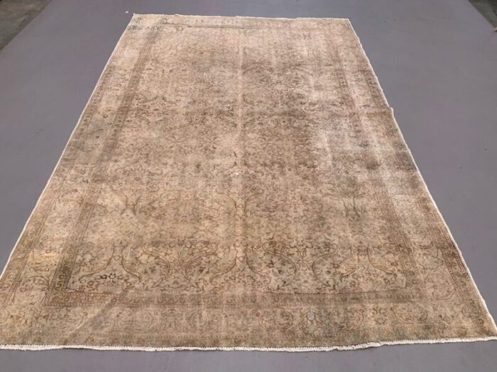 large vintage turkish wool tribal rug 2 3