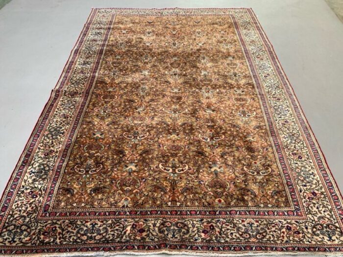 large vintage turkish wool tribal rug 2 4