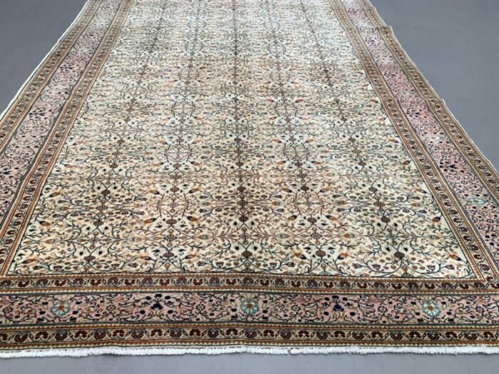 large vintage turkish wool tribal rug 4 1