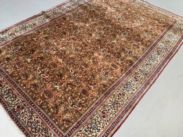 large vintage turkish wool tribal rug 5 4