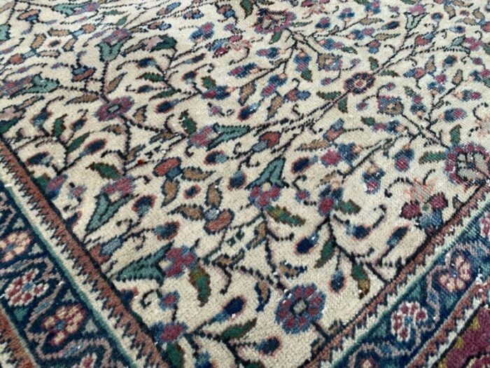 large vintage turkish wool tribal rug 6 2