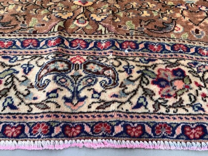 large vintage turkish wool tribal rug 6 4