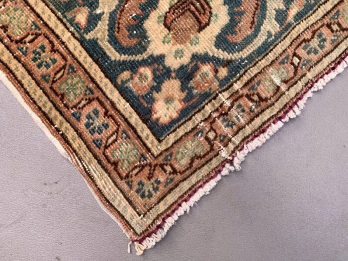 large vintage turkish wool tribal rug 6 6