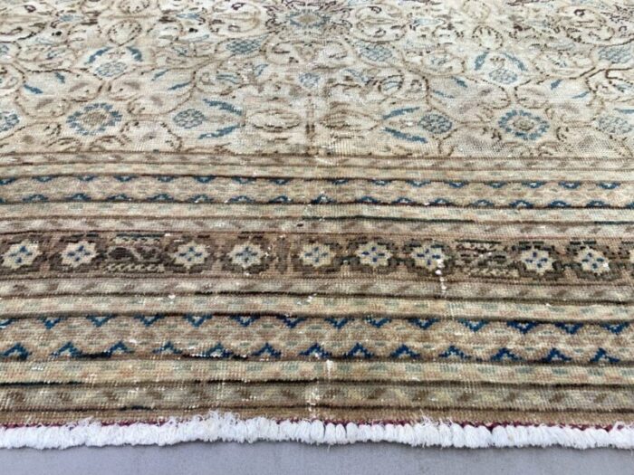 large vintage turkish wool tribal rug 6