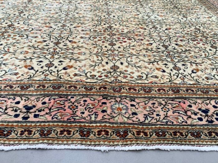 large vintage turkish wool tribal rug 8 1