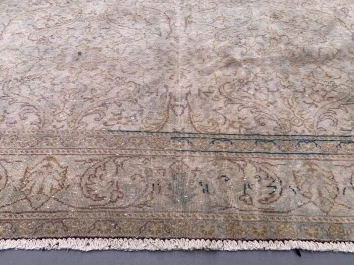 large vintage turkish wool tribal rug 8 3