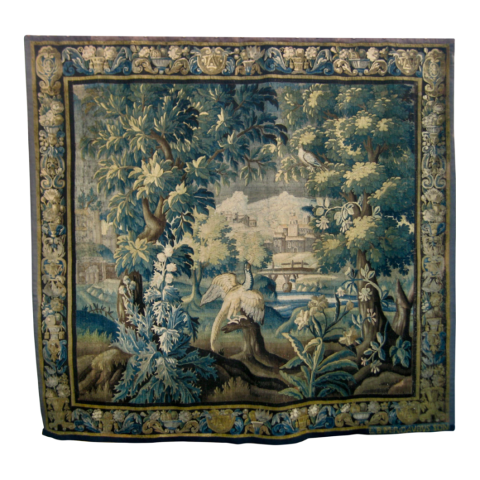 late 17th century french aubusson verdure with pheasant 5261