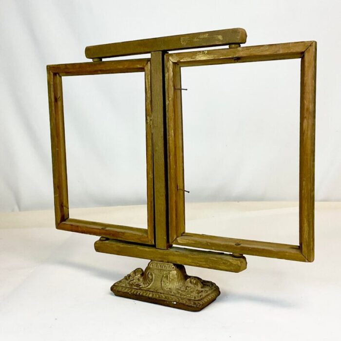 late 19th century antique giltwood dual photo floating picture frame 1861