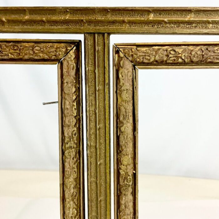 late 19th century antique giltwood dual photo floating picture frame 9187