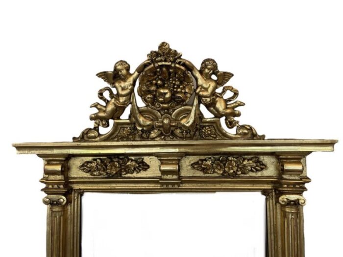 late 19th century viennese style mirror with console 7