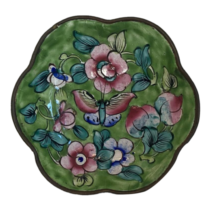 late 20th century enameled dish 2988