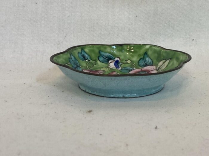 late 20th century enameled dish 5521