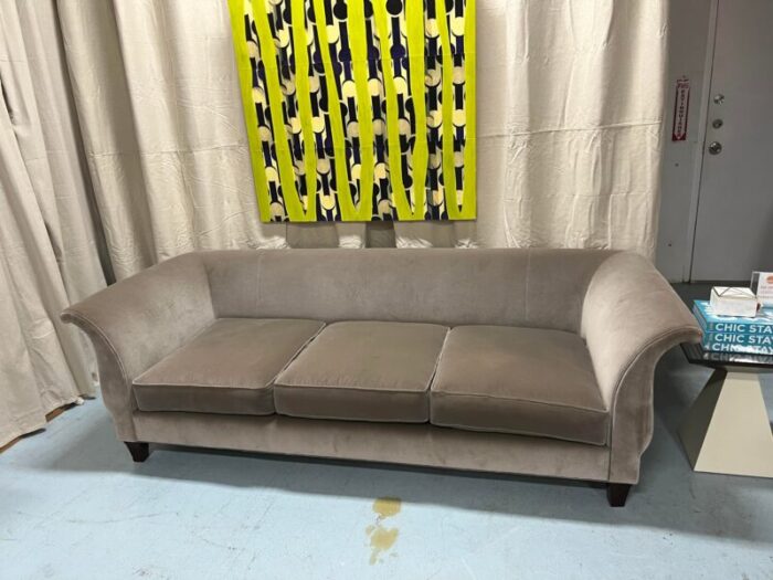 late 20th century vintage jacques garcia capucine sofa by baker 5553