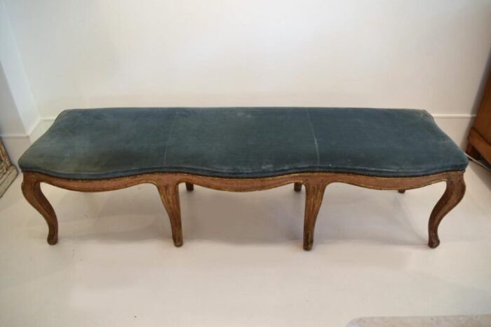 long 18th century italian backless bench 2231