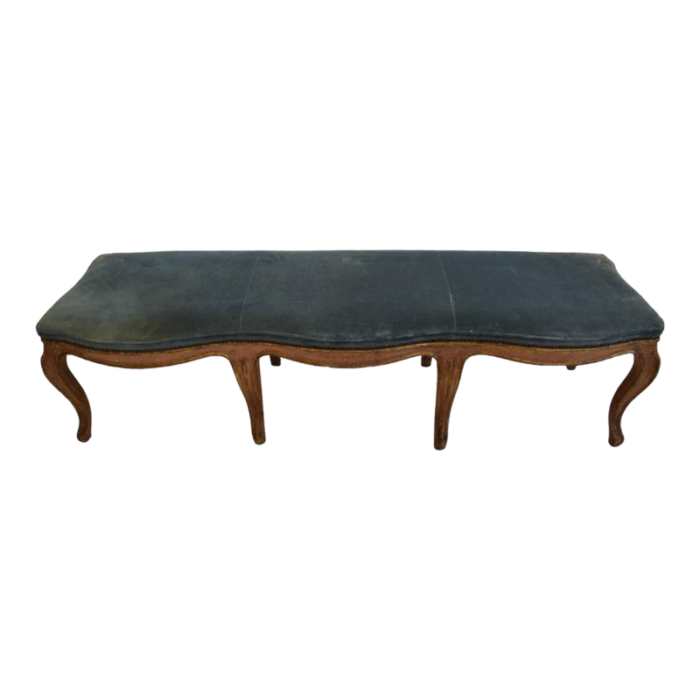 long 18th century italian backless bench 4553