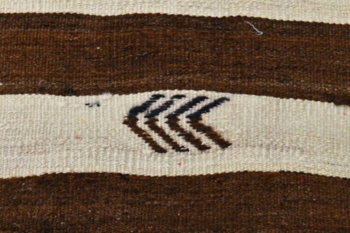 long brown and beige kilim runner rug 1962 10