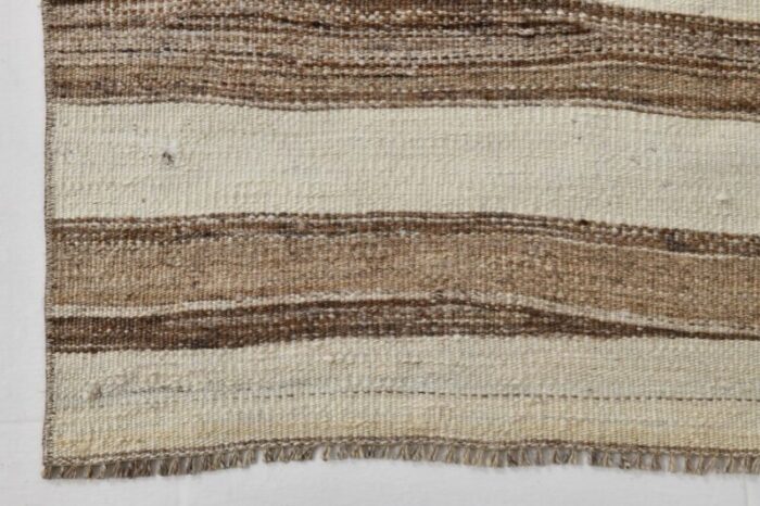 long brown and beige kilim runner rug 1962 12