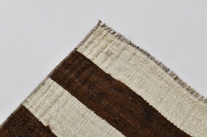 long brown and beige kilim runner rug 1962 15